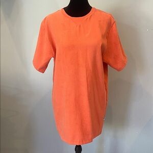 Orange Short Sleeve T-Shirt style dress